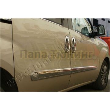 Молдинг дверной 4 части Omsa_Line для Fiat Doblo 2010-2015