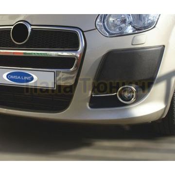 Окантовка на противотуманные фары 2 части Omsa_Line для Fiat Doblo 2010-2015