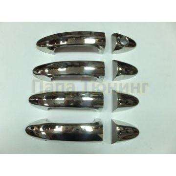 Накладки на 4 дверные ручки Omsa_Line для Ford Fiesta 2008-2014