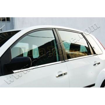 Накладки на 4 дверные ручки с отверстием под сенсор Omsa_Line для Ford Fiesta 2008-2014