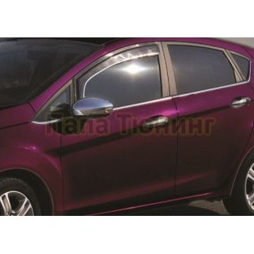 Нижние молдинги стекол 6 частей Omsa_Line для Ford Fiesta 2008-2014