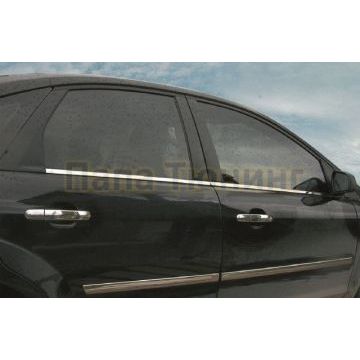 Нижние молдинги стекол 4 части Omsa_Line для Ford Focus 2 2005-2011