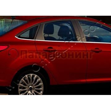 Нижние молдинги стекол 8 частей Omsa_Line для Ford Focus 3 2011-