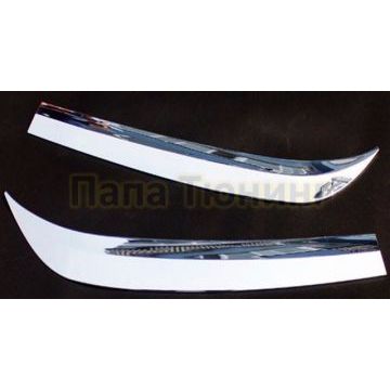 Накладки на передние фары хром OEM Tuning для Haval H6 2014-