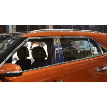 Молдинги на стёкла и накладки на стойки дверей OEM Tuning для Hyundai Creta 2016-2021