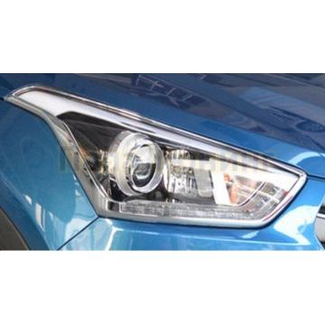 Накладки на передние фары хром OEM Tuning для Hyundai Creta 2016-2021