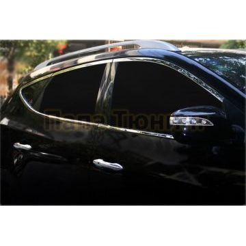 Окантовка верняя и нижняя на молдинги стекол 10 частей Omsa_Line для Hyundai ix35 2010-2015 Окантовка верняя и нижняя на молдинги стекол 10 частей Omsa_Line для Hyundai ix35 2010-2015