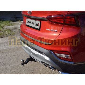 Накладка на заднюю дверь шлифованный лист для Hyundai Santa Fe 2018-