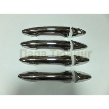 Накладки на 4 дверные ручки Omsa_Line для Hyundai Solaris 2010-2017 Накладки на 4 дверные ручки Omsa_Line для Hyundai Solaris 2010-2017