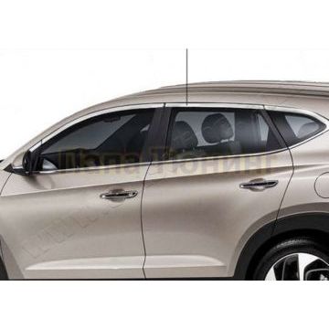 Верхние молдинги стекол 10 частей Omsa_Line для Hyundai Tucson 2015-2018