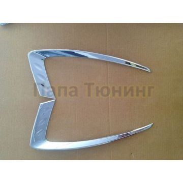 Накладки на передние фары OEM Tuning для Jeep Grand Cherokee 2010-