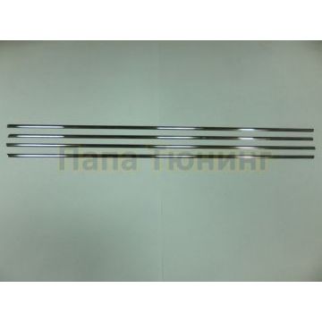 Нижние молдинги стекол 4 части Omsa_Line для Kia Picanto 2011-2015