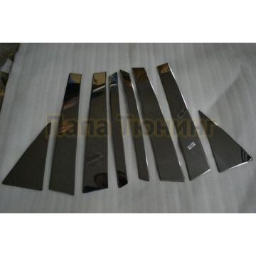 Молдинги дверных стоек 8 частей Omsa_Line для Kia Sorento 2009-2012