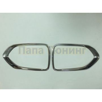 Окантовка на противотуманные фары 2 части Omsa_Line для Kia Sorento 2009-2012