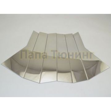 Накладки на стойки дверей из 6 частей OEM Tuning для Kia Sorento Prime 2015-2017