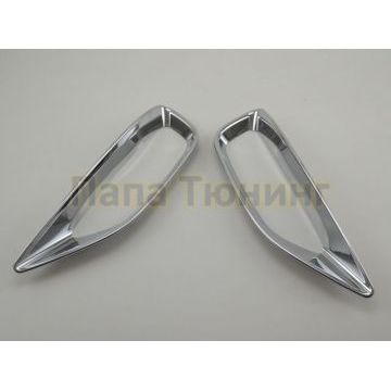 Окантовка на задние противотуманные фары, хром OEM Tuning для Kia Sorento Prime 2015-2017