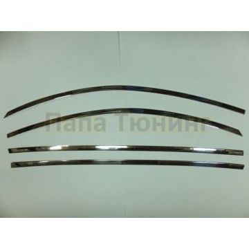 Верхние молдинги стекол 4 части Omsa_Line для Kia Sportage 2010-2015