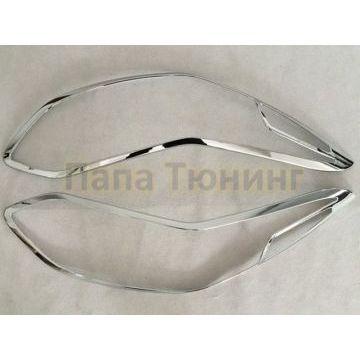 Накладки на передние фары 2 части OEM Tuning для Kia Sportage 2016-