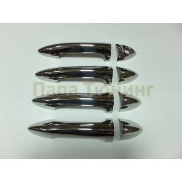 Накладки на 4 дверные ручки 8 штук Omsa_Line для Kia Venga 2011-2018