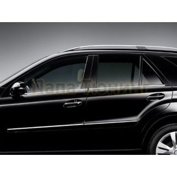 Нижние молдинги стекол 4 части Omsa_Line для Mercedes-Benz M-Class 2005-2011