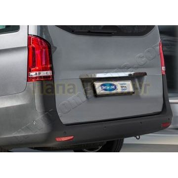 Накладка над номером на дверь багажника Omsa_Line для Mercedes-Benz V-class/Vito/Viano 2014-