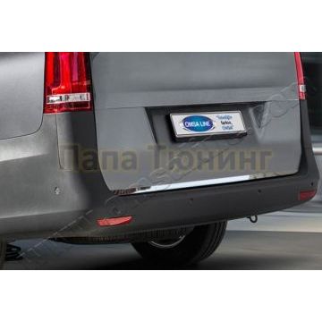 Накладка на нижнюю кромку крышки багажника 1 штука Omsa_Line для Mercedes-Benz V-class/Vito/Viano 2014-