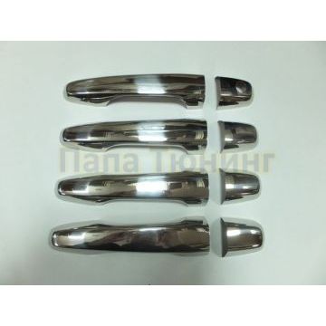 Накладки на 4 дверные ручки Omsa_Line для Mitsubishi L200 2006-2014