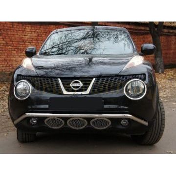 Накладки на передние фары 2 части Omsa_Line для Nissan Juke 2010-2014