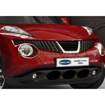 Окантовка на передние фары 2 части Omsa_Line для Nissan Juke 2014-