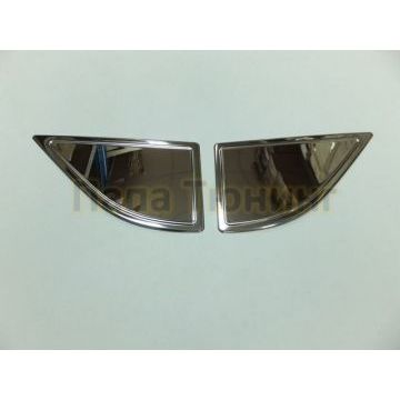 Накладка на ветровичок 2 части Omsa_Line для Nissan Pathfinder/Navara 2005-2015