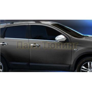 Накладки на 4 дверные ручки Omsa_Line для Nissan Qashqai/Nissan Qashqai +2/Navara 2007-2014
