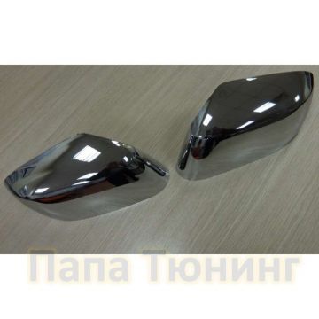 Накладки на зеркала с повторителем поворота 2 части Omsa_Line для Nissan Navara 2005-2015