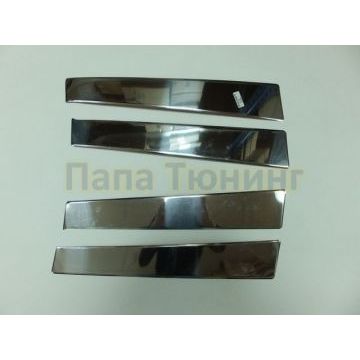 Молдинги дверных стоек 4 части Omsa_Line для Nissan Qashqai 2010-2014 Молдинги дверных стоек 4 части Omsa_Line для Nissan Qashqai 2010-2014