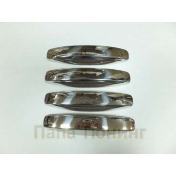 Накладки на 4 дверные ручки российская версия Omsa_Line для Renault Duster/Nissan Terrano 2011-