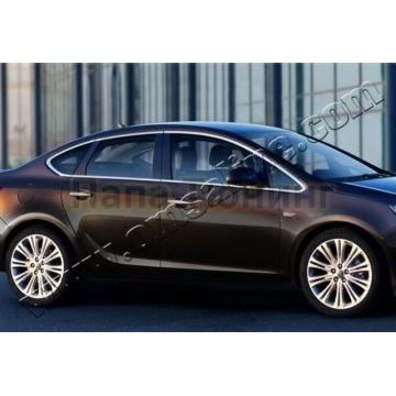 Верхние и нижние молдинги стекол 12 частей Omsa_Line для Opel Astra J 2012- Верхние и нижние молдинги стекол 12 частей Omsa_Line для Opel Astra J 2012-