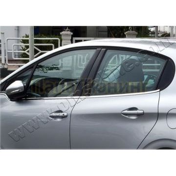 Нижние молдинги стекол 4 части Omsa_Line для Peugeot 208 2013- Нижние молдинги стекол 4 части Omsa_Line для Peugeot 208 2013-