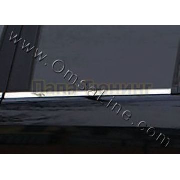Молдинги на стекла дверей 4 части Omsa_Line для Renault Clio 2009-2012