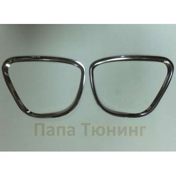 Накладки на противотуманные фары 2 части Omsa_Line для Renault Duster 2011-2015