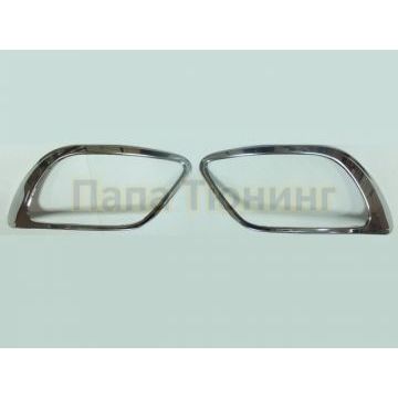 Окантовка на противотуманные фары 2 части Omsa_Line для Renault Fluence 2009-2012