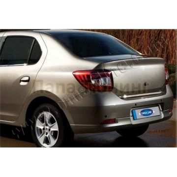 Накладка на нижнюю кромку крышки багажника 1 штука Omsa_Line для Renault Logan 2015-