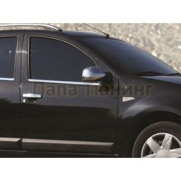 Нижние молдинги стекол 4 части Omsa_Line для Renault Sandero 2009-2014 Нижние молдинги стекол 4 части Omsa_Line для Renault Sandero 2009-2014