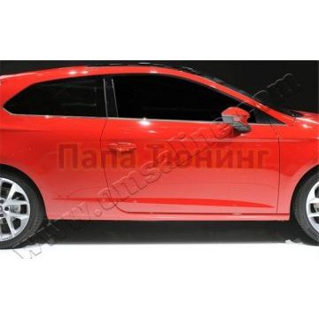Нижние молдинги стекол 6 частей Omsa_Line для Seat Leon 2013- Нижние молдинги стекол 6 частей Omsa_Line для Seat Leon 2013-