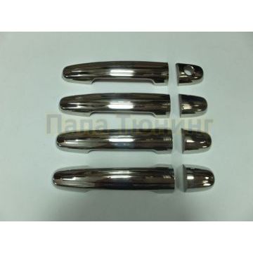 Накладки на 4 дверные ручки Omsa_Line для Toyota Avensis/Corolla/RAV4 2002-2013