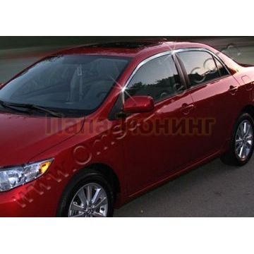 Верхние молдинги стекол 4 части Omsa_Line для Toyota Corolla 2006-2013