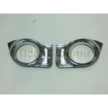 Окантовка на передние противотуманные фары OEM Tuning для Toyota Highlander 2014-