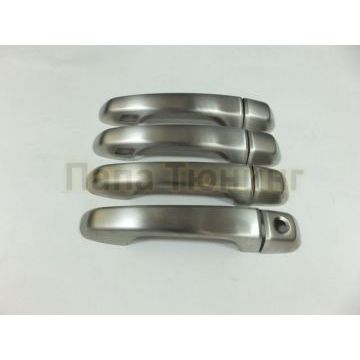 Накладки на 4 дверные ручки матовые Exсlusive Omsa_Line для Toyota Land Cruiser Prado 150 2009-