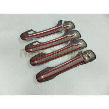 Накладки на 4 дверные ручки матовые Exсlusive Omsa_Line для Toyota Land Cruiser Prado 150 2009-