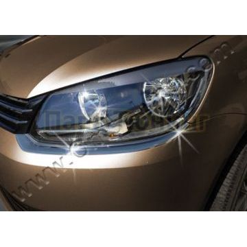 Накладки на передние фары 2 части Omsa_Line для Volkswagen Caddy 2010-2015