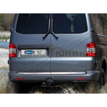 Накладка на нижнюю кромку 2-дверного багажника 2 штуки Omsa_Line для Volkswagen Caravelle/Multivan/T5 Transporter 2003-2015