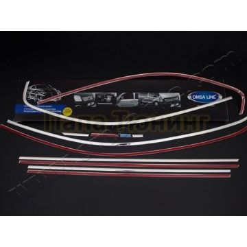 Окантовка на молдинги стекол 12 частей Omsa_Line для Volkswagen Jetta 6 2011-2018